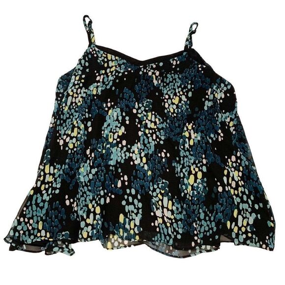 Torrid 4 4X Sophie Chiffon Swing Cami lined tank top adjustable strap abstract - Picture 3 of 11